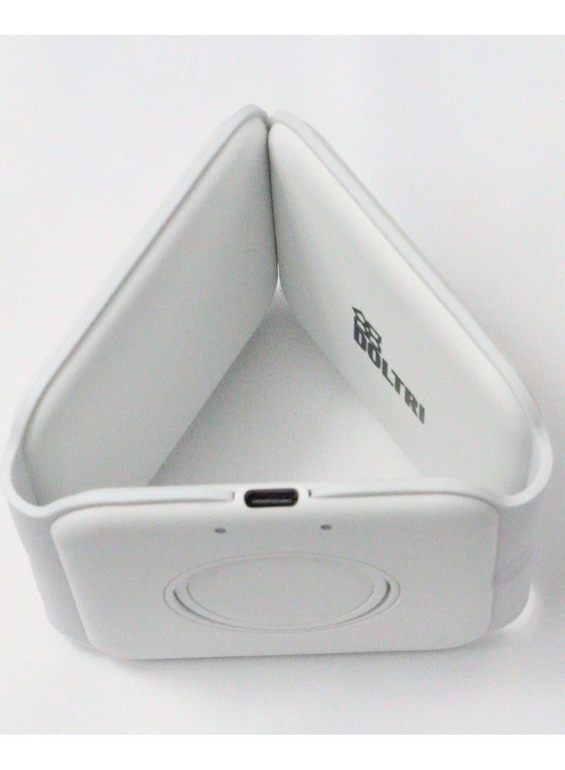 Doltri 3-in-1 magnetic wireless charger (White) - Image 1
