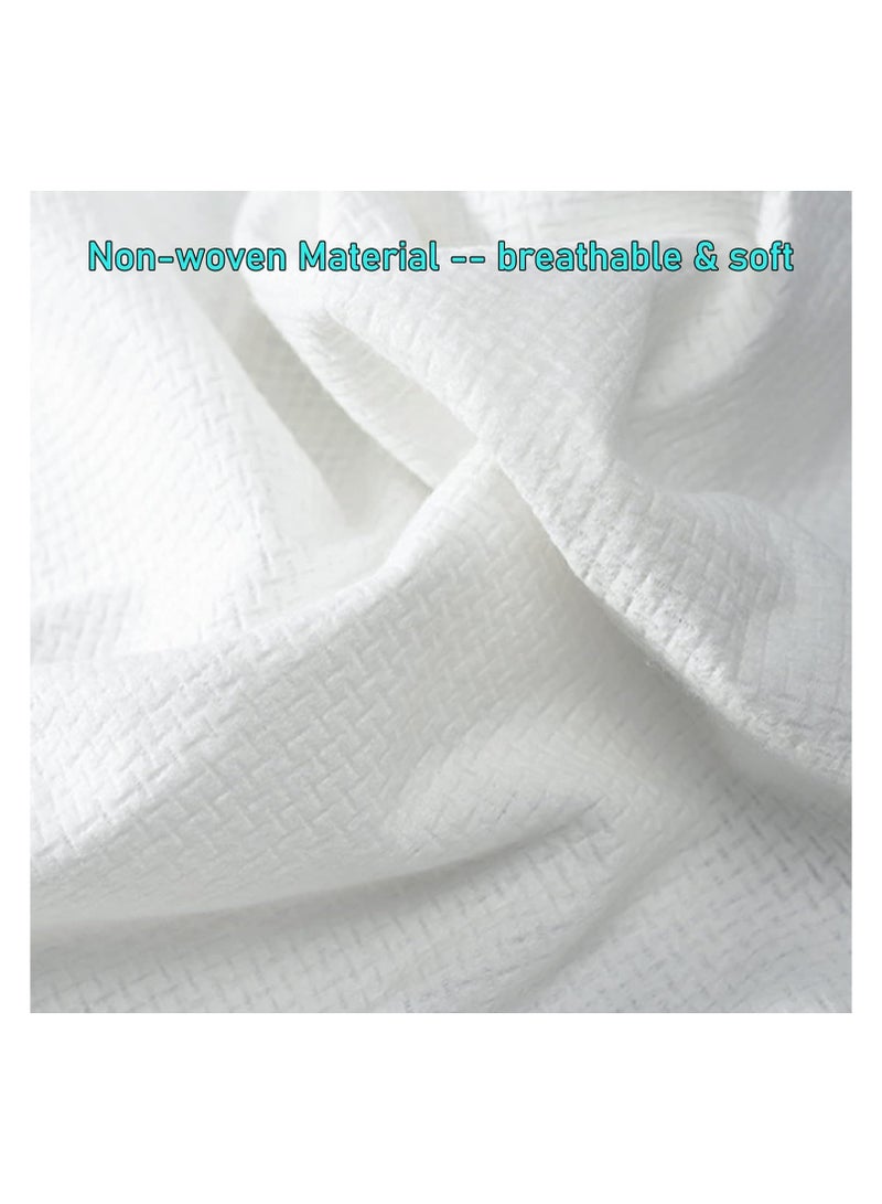 LEVGLAKE Disposable Bath Towels Sets 4Pcs Big Shower Towels and 4pcs Disposable Towel Portable Pure Cotton Body Towel for Travel Hotel Camping Hiking Beauty Salon - Image 2