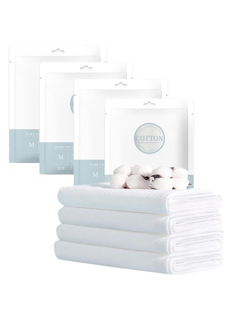LEVGLAKE Disposable Bath Towels Sets 4Pcs Big Shower Towels and 4pcs Disposable Towel Portable Pure Cotton Body Towel for Travel Hotel Camping Hiking Beauty Salon - Image 1