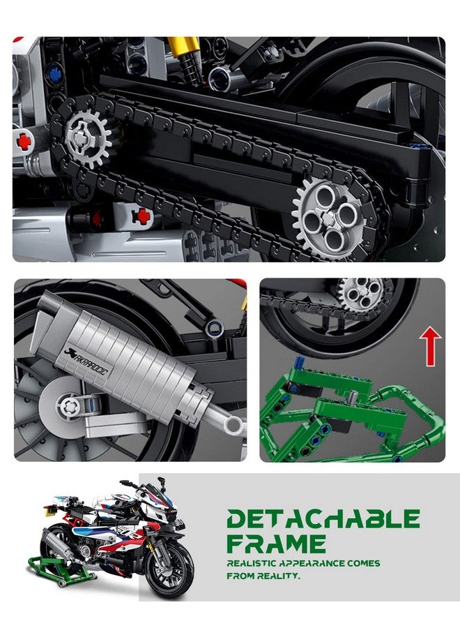 dOvOb Motorcycle 1000 RR Model Building Blocks Set, 912 Pieces Bricks, MOC Toys as Gift for Kids or Adult - Image 5
