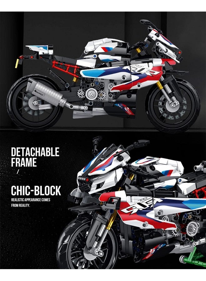 dOvOb Motorcycle 1000 RR Model Building Blocks Set, 912 Pieces Bricks, MOC Toys as Gift for Kids or Adult - Image 3