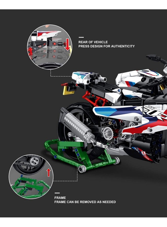 dOvOb Motorcycle 1000 RR Model Building Blocks Set, 912 Pieces Bricks, MOC Toys as Gift for Kids or Adult - Image 4