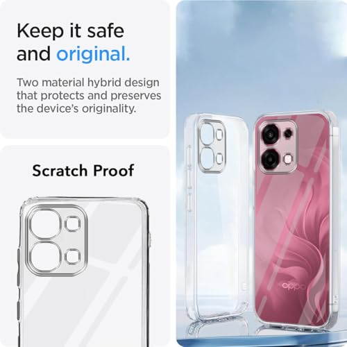 Jkobi Silicone Back Cover Case for Oppo F31 5G | Oppo F33 5G (Clear Shockproof Case with Camera Protection | Soft and Flexible | Transparent) - Image 2