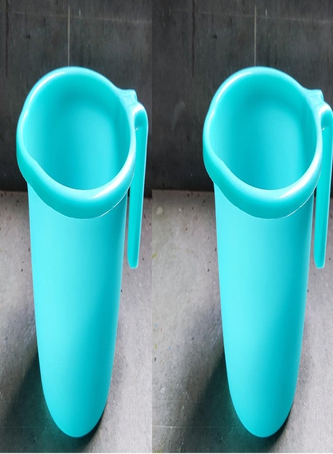 ATCUSA Indian Plastic Bathroom Bath Accessory Set of 2 Mugs - 1.5 Litre Each Bathing Dabba, Certified Water Mug - Assorted Colors - Image 2