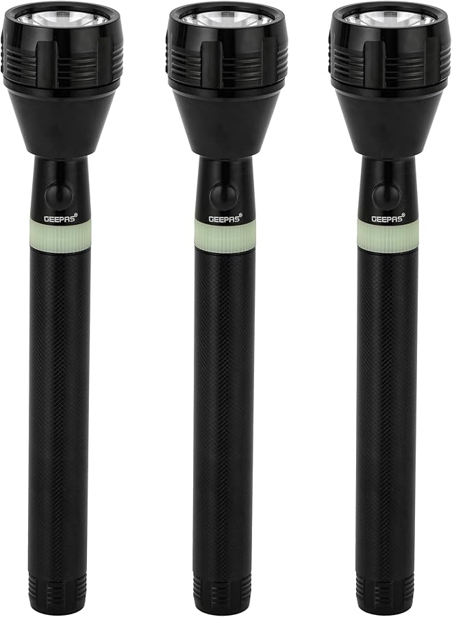 GEEPAS Gfl4622 Family Pack Rechargeable LED Flashlight Set Of 3 - Image 1