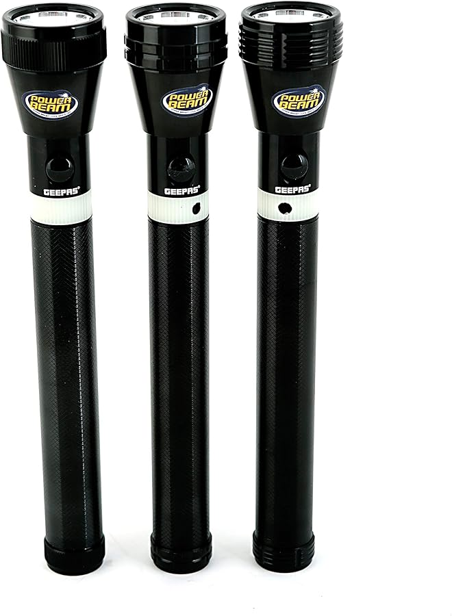GEEPAS Gfl4622 Family Pack Rechargeable LED Flashlight Set Of 3 - Image 2