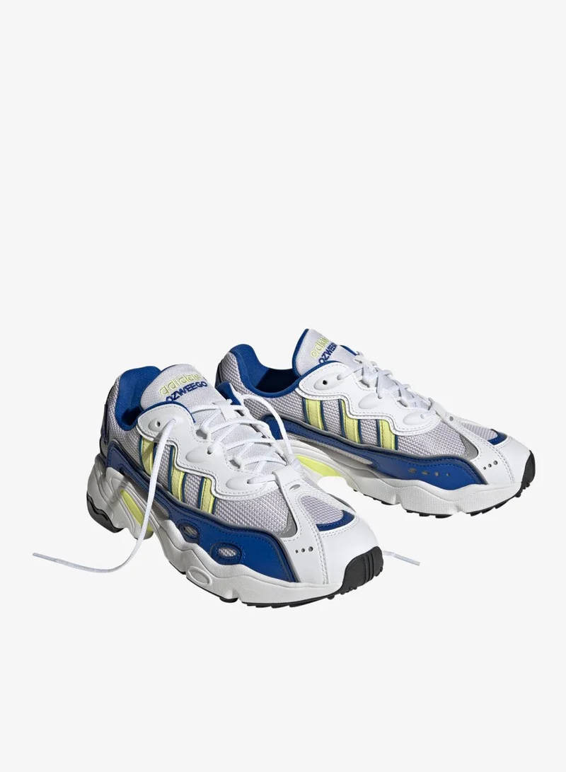 Adidas Originals Cloud White / Pulse Yellow / Royal Blue OZWEEGO OG Shoes for Women | Best Price UAE