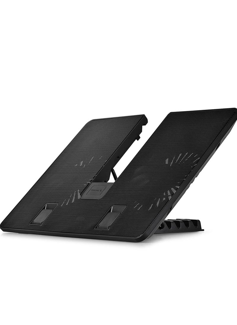 DEEPCOOL U PAL Notebook / Laptop Cooler Two Silent  140MM Fans Compatible with (15.6 inch)  - Image 1