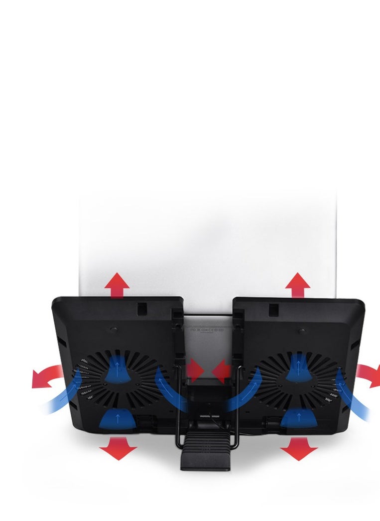 DEEPCOOL U PAL Notebook / Laptop Cooler Two Silent  140MM Fans Compatible with (15.6 inch)  - Image 5