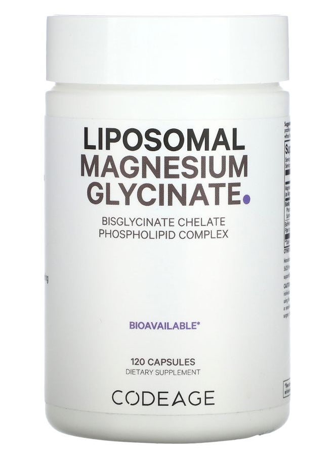 Codeage Liposomal Magnesium Glycinate 120 Capsules 