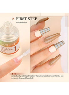 Saviland Cuticle Oil With Nail Dehydrator&Nonacid Ph Bond Set 3Pcs Nail Prep Dehydrator And Nonacid Bonding For Gel Nail Polish Cuticle Oil Nail Prep Kit Moisturize Nails For Longlasting U V Gel Nails  - Image 4