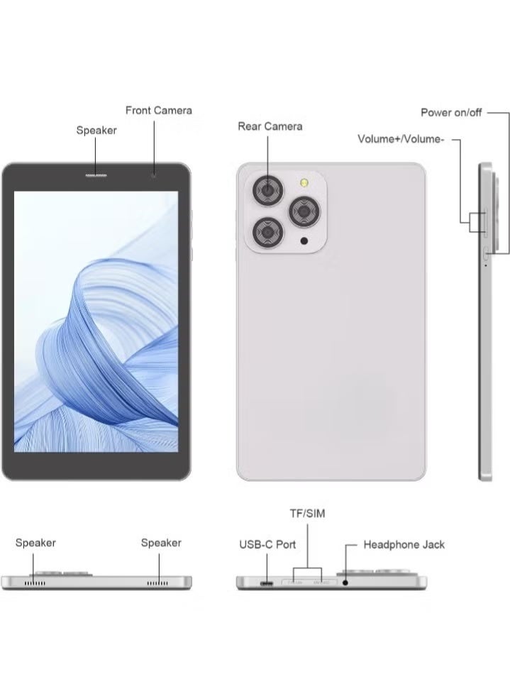 ELTRAZONE CM817 Pro Max 8 Inch Android 14 Tablet, Octa-Core, 8GB RAM 512GB ROM, 5G LTE SIM, WiFi, IPS HD Display - Image 5