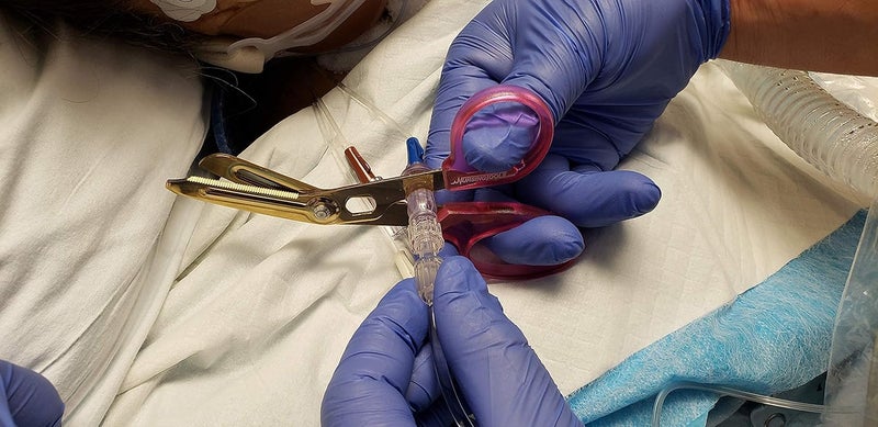 Nursingtools Hummingbird 4-in-1 Medical Scissors - Compact Pocket Size Trauma Shears for Nurses, Students, Practitioners & Medical Professionals (Hibiscus Pink) - Image 4