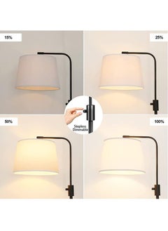 Floor Lamp Dimmable, Arc Floor Lamp, Modern Standing Lamp with Shade for Living Room Bedroom Office Dining Room, LED Bulb Included Black - pzsku/Z779411AD37B99F983B21Z/45/_/1708525077/4d9890c6-72e4-4cda-b74d-6668715ae770