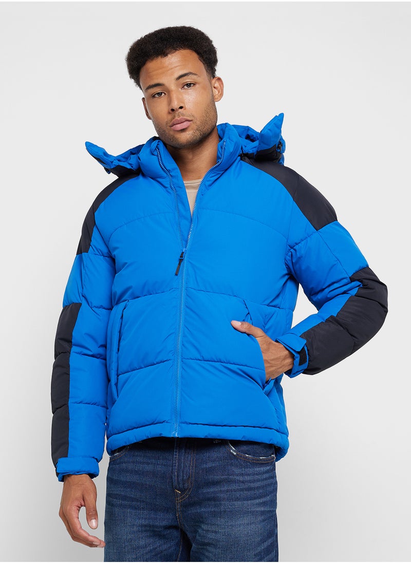 JACK & JONES Zip Through Puffer Jacket  - Image 1