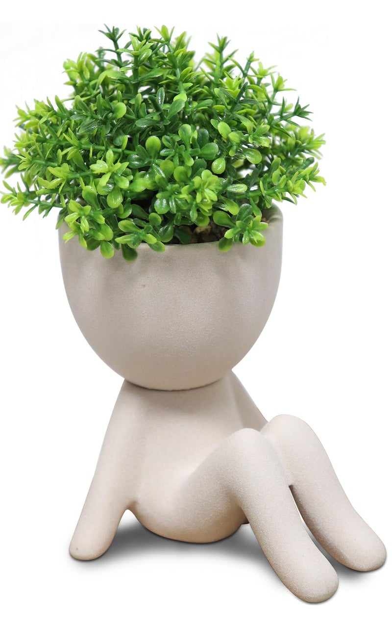 Zerzsy Fake Plants Artificial Succulents Plants for Room Bathroom Home Office Desk Accessories Decor - Set of 1 - Image 1