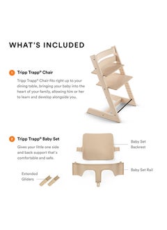 STOKKE Tripp Trapp High Chair With Baby Set Adjustable, Convertible Chair For Children And Adultsergonomic And Classic Design - Black  - Image 3