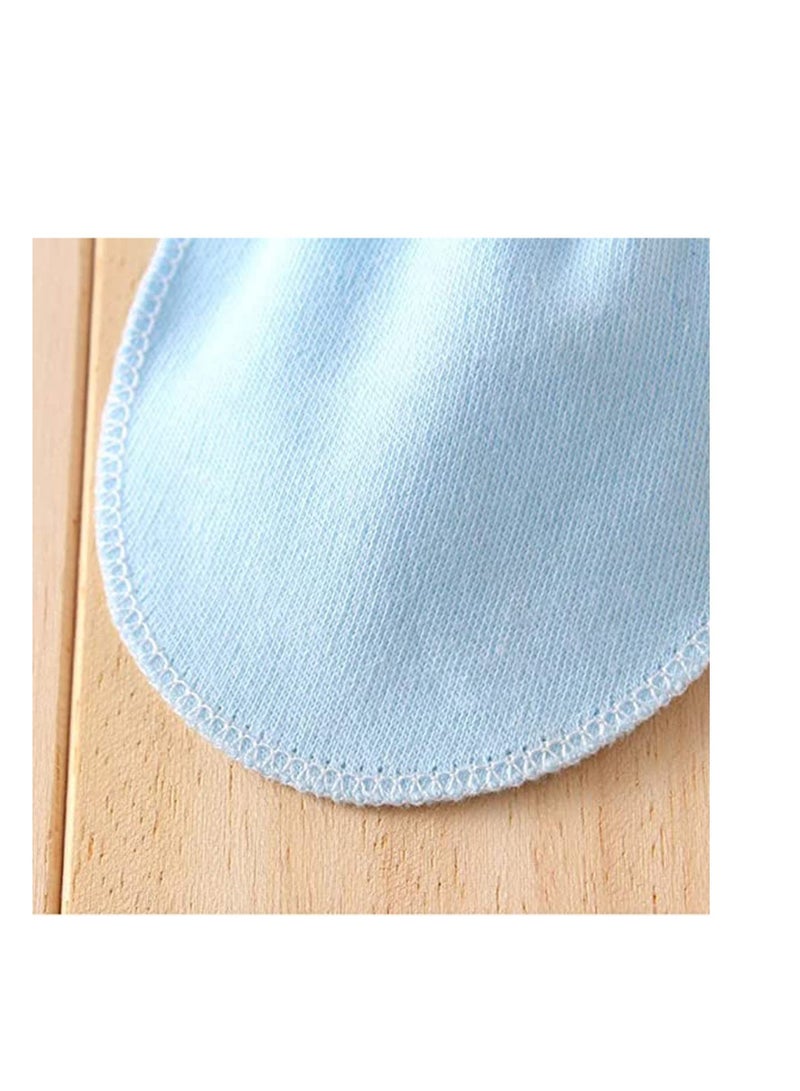 Y&D 4 Pairs Baby Glove Anti-grasping Gloves Newborn Protection Face Cotton Anti Scratching Pleated Style Stretchy Soft and Fashionable Boys Girls 0-6 Months (Random Color) - Image 4