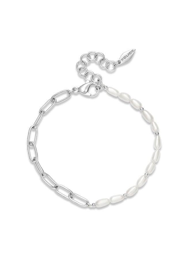 POLICE Ayara Bracelet for Women with Pearl Beads and Chain Linkssory - Image 1