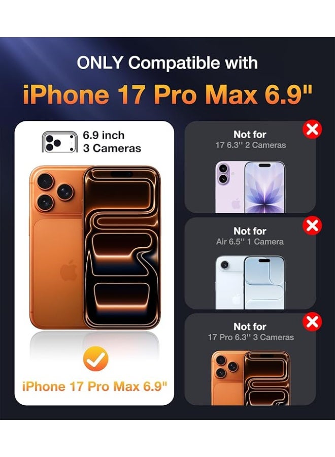 iPhone 17 Pro Max Case with MagSafe,Ultra Thin Slim Fit Matte Finish Skin-Friendly Feel Hard Shell Protective Cover - Designed for iPhone 17 Pro Max(blue) - Image 3