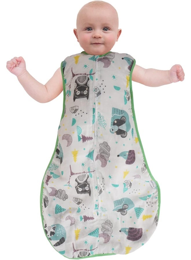 BLOOMSTAR Baby Sleeping Sack Muslin Lightweight Cotton Toddler Wearable Blanket Swaddle Sleep Sack Soft Summer 0.5 Tog - Image 2
