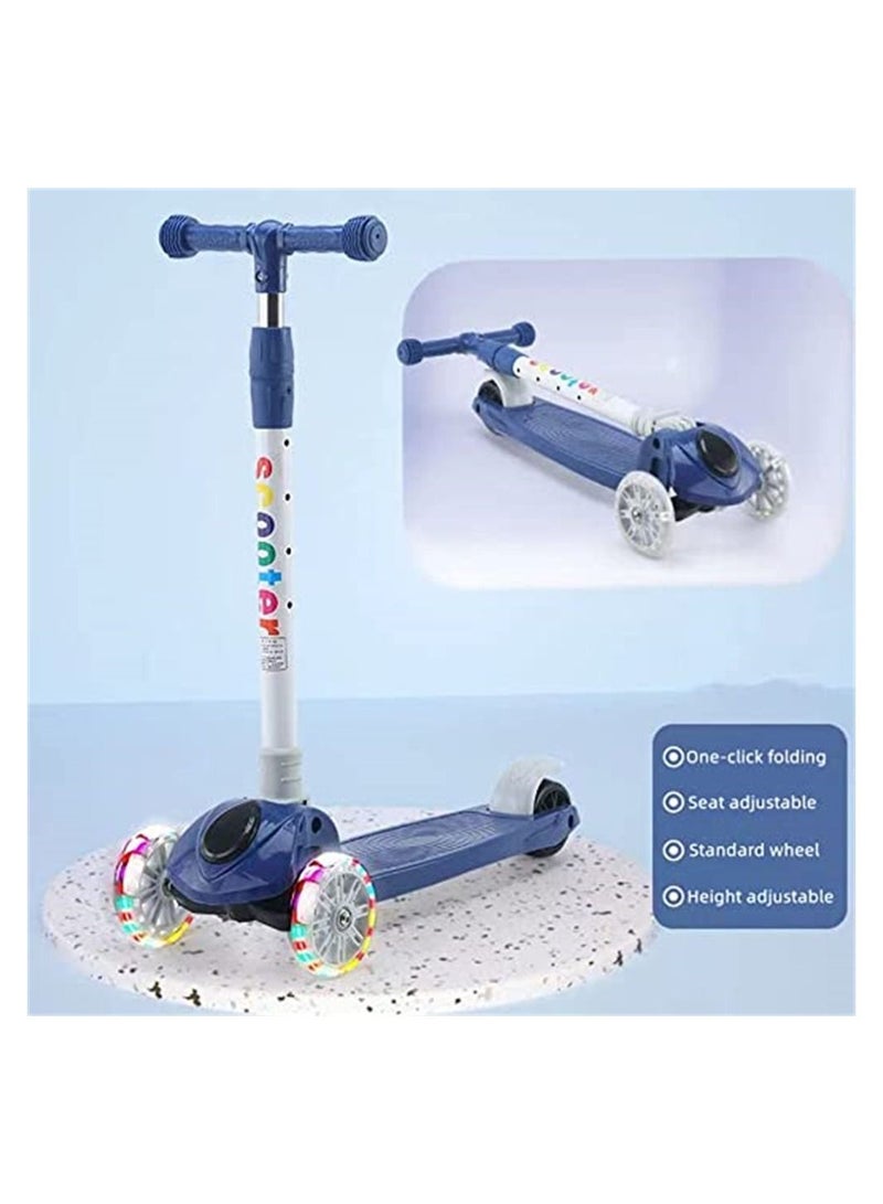 Kick Scooters for Kids, 4 Adjustable Height Foldable Scooter, Wide PU LED Wheels, 3 Wheel Scooter for Kids for Girls & Boys Outdoor Learn to See,Advanced Scooter Features Everything You Love  - Image 3