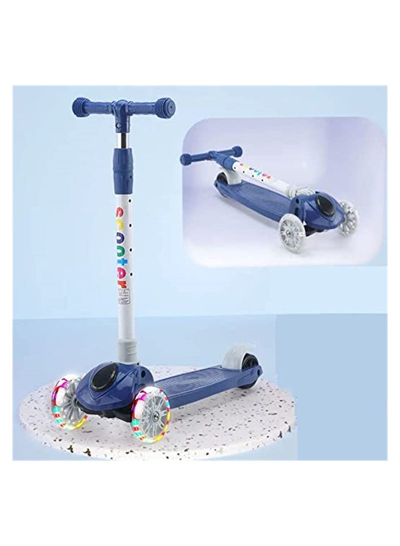Kick Scooters for Kids, 4 Adjustable Height Foldable Scooter, Wide PU LED Wheels, 3 Wheel Scooter for Kids for Girls & Boys Outdoor Learn to See,Advanced Scooter Features Everything You Love  - Image 1