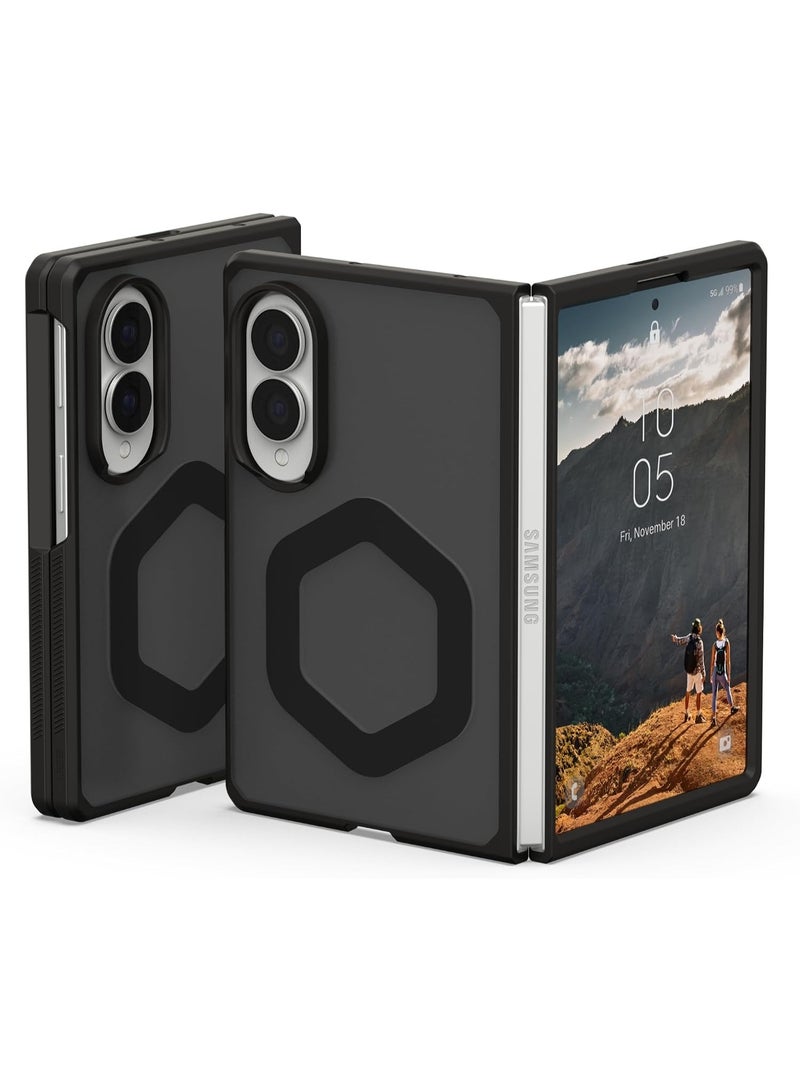 UAG Urban Armor Gear Mouve Case for Samsung Galaxy Z Fold 8, MagSafe Compatible, Qi Wireless Charging Support, Military-Grade Drop Protection, Open Hinge Design Cover - Ash - Image 1