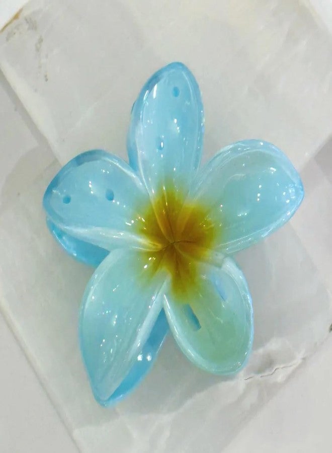 Ublic Flower Hair Clips, Big Hawaiian Flower Claw，Wonderful Gift,Strong Hold Clips for Women Thick & Thin Hair 3 pieces [Multicolor] - Image 3