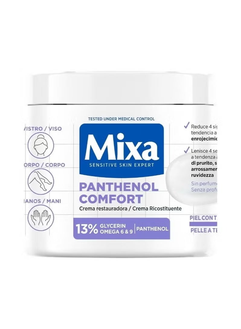 Mixa Panthenol Comfort Sensitive Skin Expert Recovery Cream 400ml