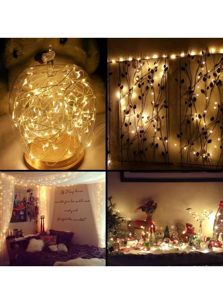 Decore LED String Lights, 100 Bulbs, Warm White, 8 Flash Modes, Festival Decoration, Ramadan and Eid - Image 2