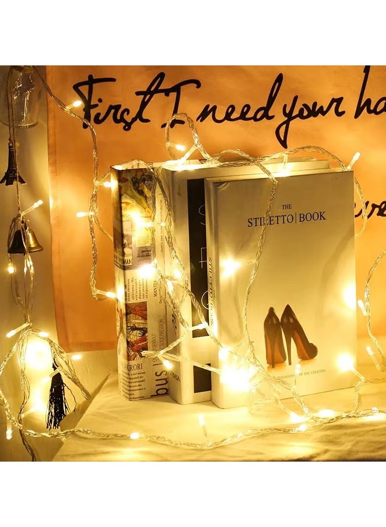 Decore LED String Lights, 100 Bulbs, Warm White, 8 Flash Modes, Festival Decoration, Ramadan and Eid - Image 3