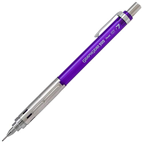 Pentel GraphGear 300 Mechanical Pencil, Box of 12 Pencils, violet, 0.7mm - Image 1