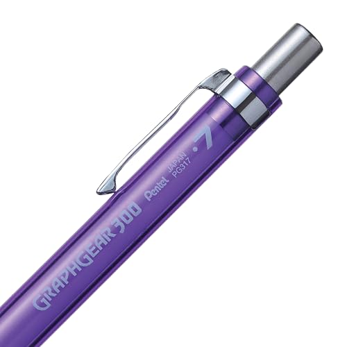 Pentel GraphGear 300 Mechanical Pencil, Box of 12 Pencils, violet, 0.7mm - Image 5