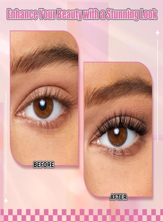 FADLASH Lash Clusters Wispy Eyelash Clusters D Curl 8-16mm Cluster Eyelash Extensions 168Pcs Individual Natural Lashes with Black Thin Band Soft and Reusable (GS49, 8-16mm) - Image 5