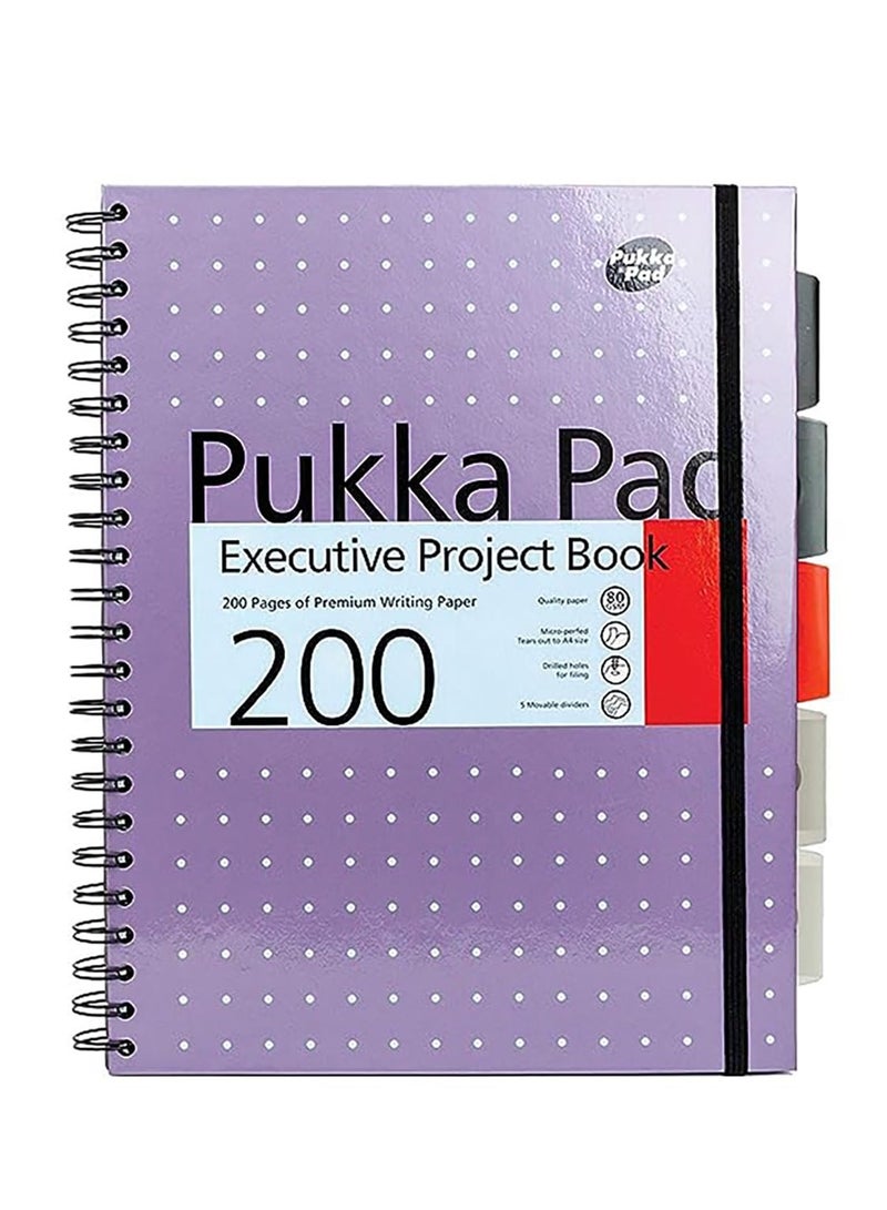 Pukka Pad A4 Size Metallic Executive Project Notebook With Five Divisions - Image 2