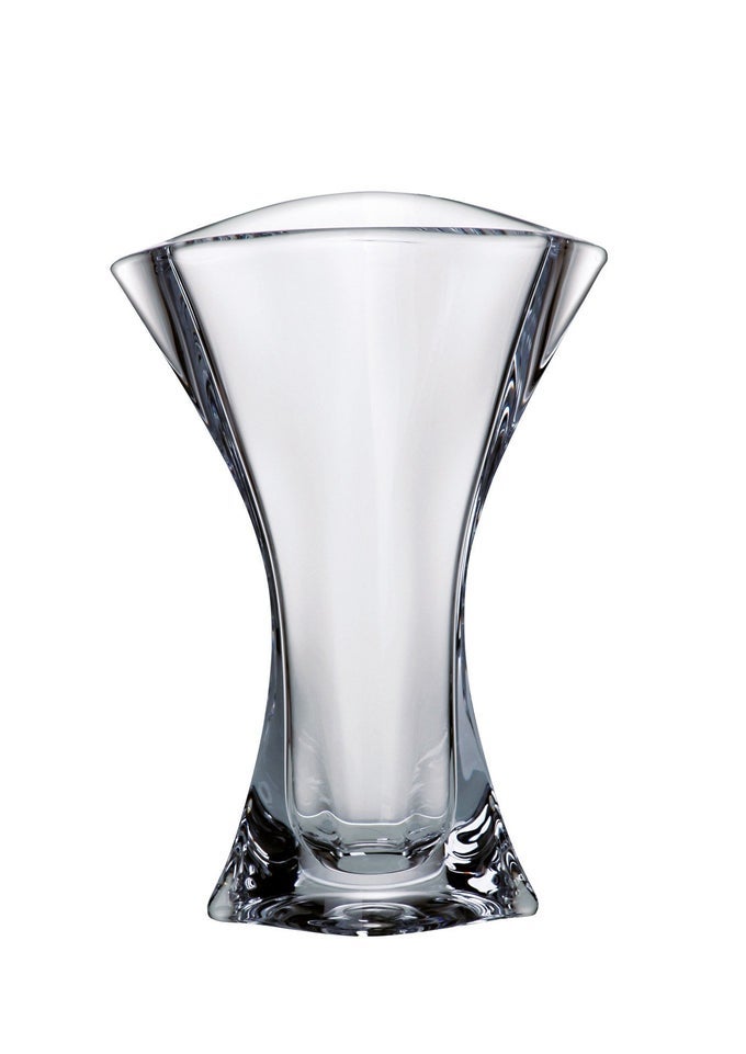 EUROPEAN GLASS CRYSTALLINE VASE 95 HEIGHT MADE IN EUROPE