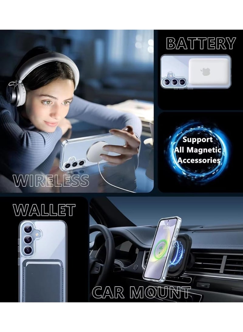 MagSafe Clear Case Compatible with Samsung Galaxy A16 with Fast Charging - Image 2