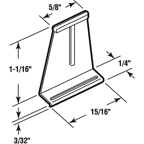 Slide-Co Prime-Line PL 14621 Black Vinyl, Spline Channel Pull Tabs (25 Pack) - Image 2
