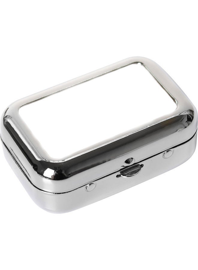 NIBEMINENT Portable Outdoor Travel Mini Ashtray Silver