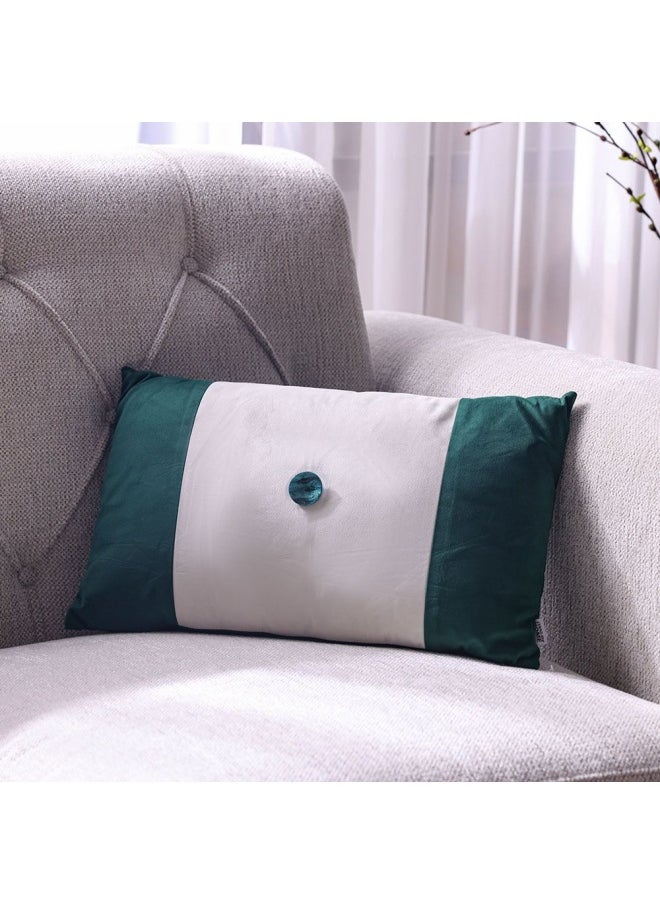DANUBE HOME Ss24 Pearl Patchwock Cushion Luxury Style Cushion Home Decorative Throw Pillows Cushion for Bedroom Sofa Living Room Yellow Green 28X50Cm Wl1904-4B-Gn  - Image 1