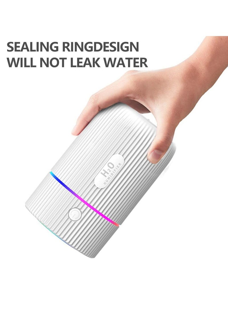 HomarKet - USB Charging Portable Air Humidifier With LED Night Lamp 220ml White - Image 1