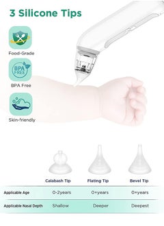 GIFT Baby Nasal Aspirator, Electric Nose Sucker with 3 Levels Suction,  Music and Light Function for Infants Newborn Kids  - Image 3