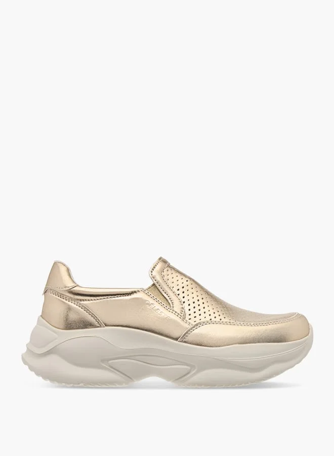Celeste Women's Cutout Detail Slip-On Sneakers with Chunky Sole