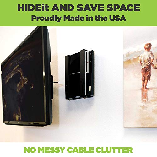 HIDEit Mounts Uni-MXW Mount - Patented in 2015 - Adjustable Medium Extra Wide Device Wall Mount, Hide Your Cable TV Box, Video Game Consoles, Receivers, Cable Boxes, Gaming PCs and More - Image 3