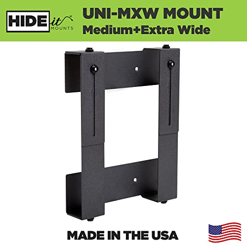 HIDEit Mounts Uni-MXW Mount - Patented in 2015 - Adjustable Medium Extra Wide Device Wall Mount, Hide Your Cable TV Box, Video Game Consoles, Receivers, Cable Boxes, Gaming PCs and More - Image 2