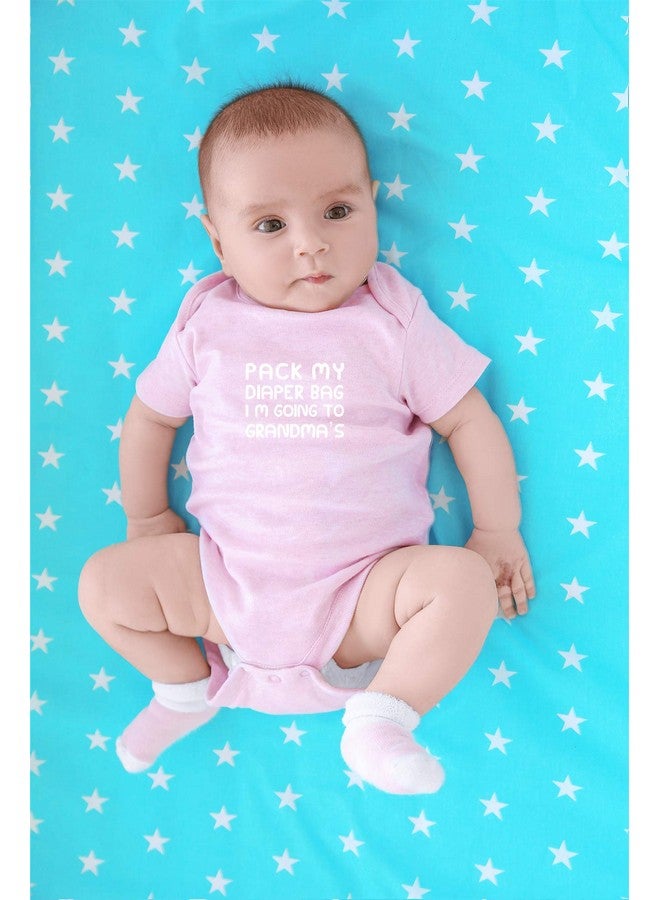CBTwear Pack My Diaper Bag, I'm Going To Grandma's House Baby Bodysuit - Cute Newborn Unisex Clothing (12 Months, Pink) - Image 4