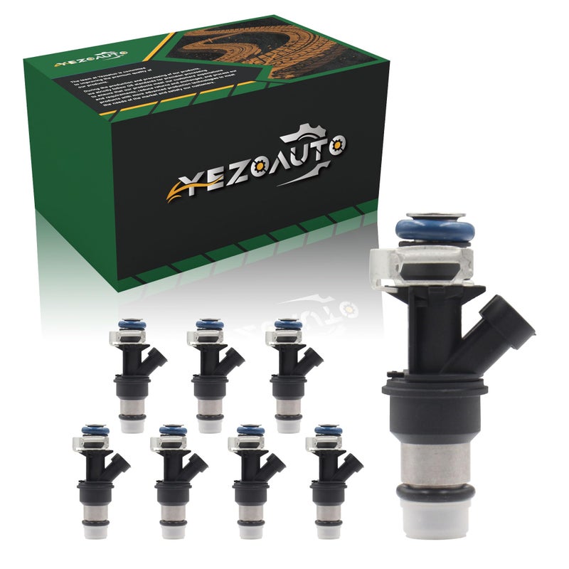 Yezoauto Fuel Injector 25317628 Compatible with Buick Rainier 53L 0406 Cadillac Escalade 60L Chevrolet Express 1500 53L GMC Savana 1500 53L 0406 Yukon 53L 60L 0006 More 8PCS - Image 2