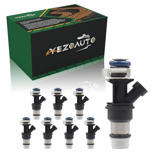Yezoauto Fuel Injector 25317628 Compatible with Buick Rainier 53L 0406 Cadillac Escalade 60L Chevrolet Express 1500 53L GMC Savana 1500 53L 0406 Yukon 53L 60L 0006 More 8PCS - Image 1