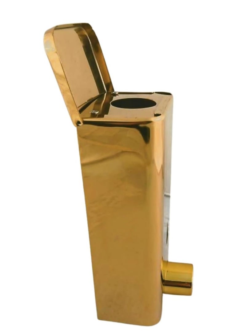 ABS Wall-mounted liquid soap and sanitizer dispenser made of ABS plastic for hand washing in the bathroom and kitchen Gold model SS-250 , capacity 400 ml) - Image 2